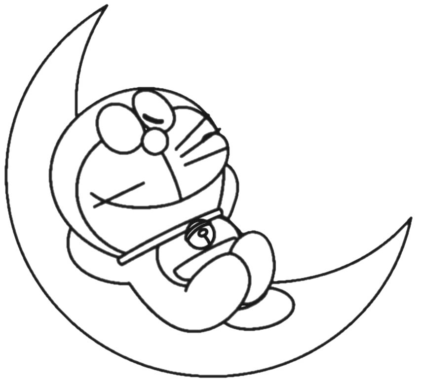 Gambar Mewarnai Doraemon
